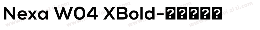 Nexa W04 XBold字体转换